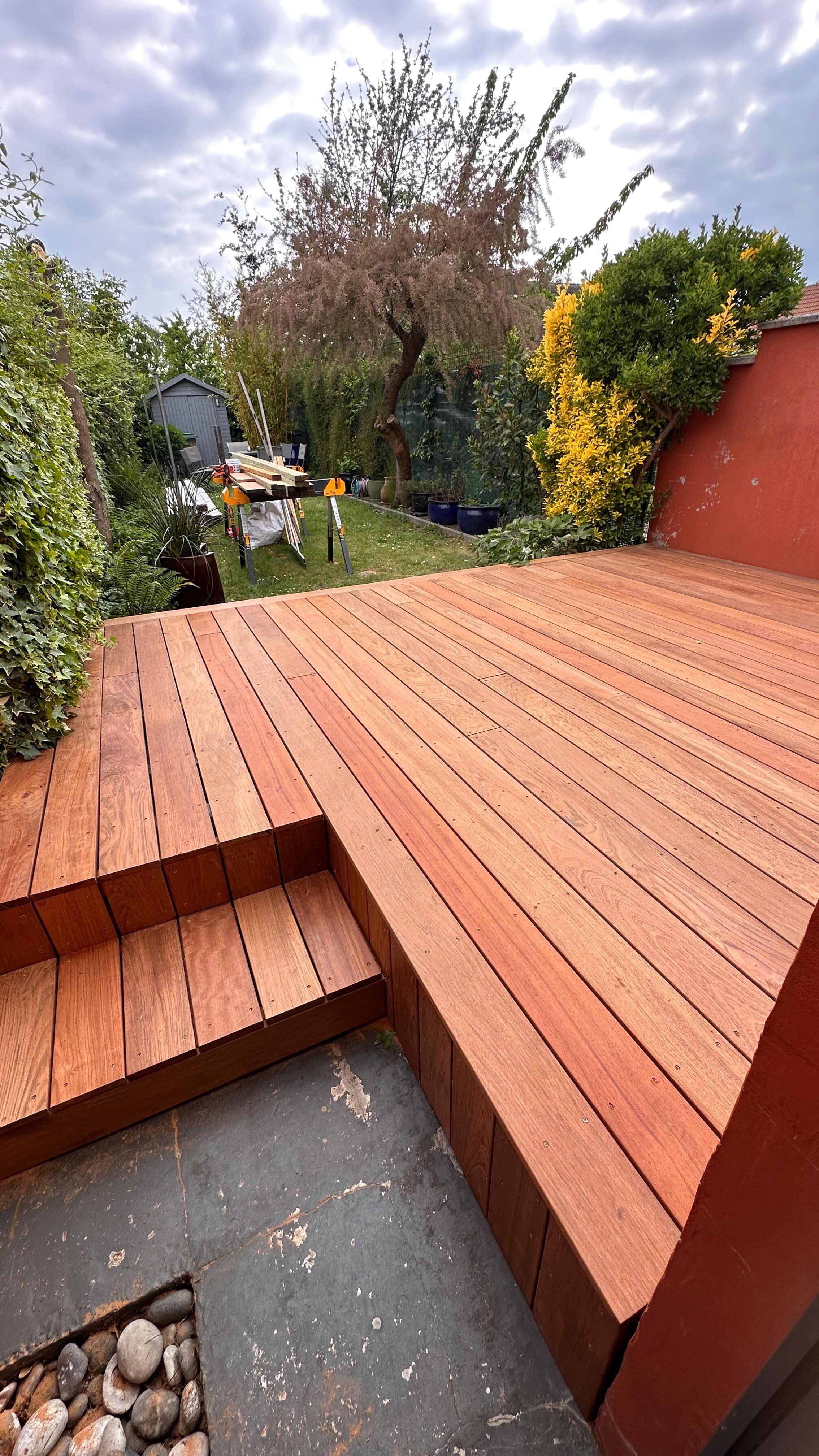 Terrasse en Jatoba et bardage en Ayous — après